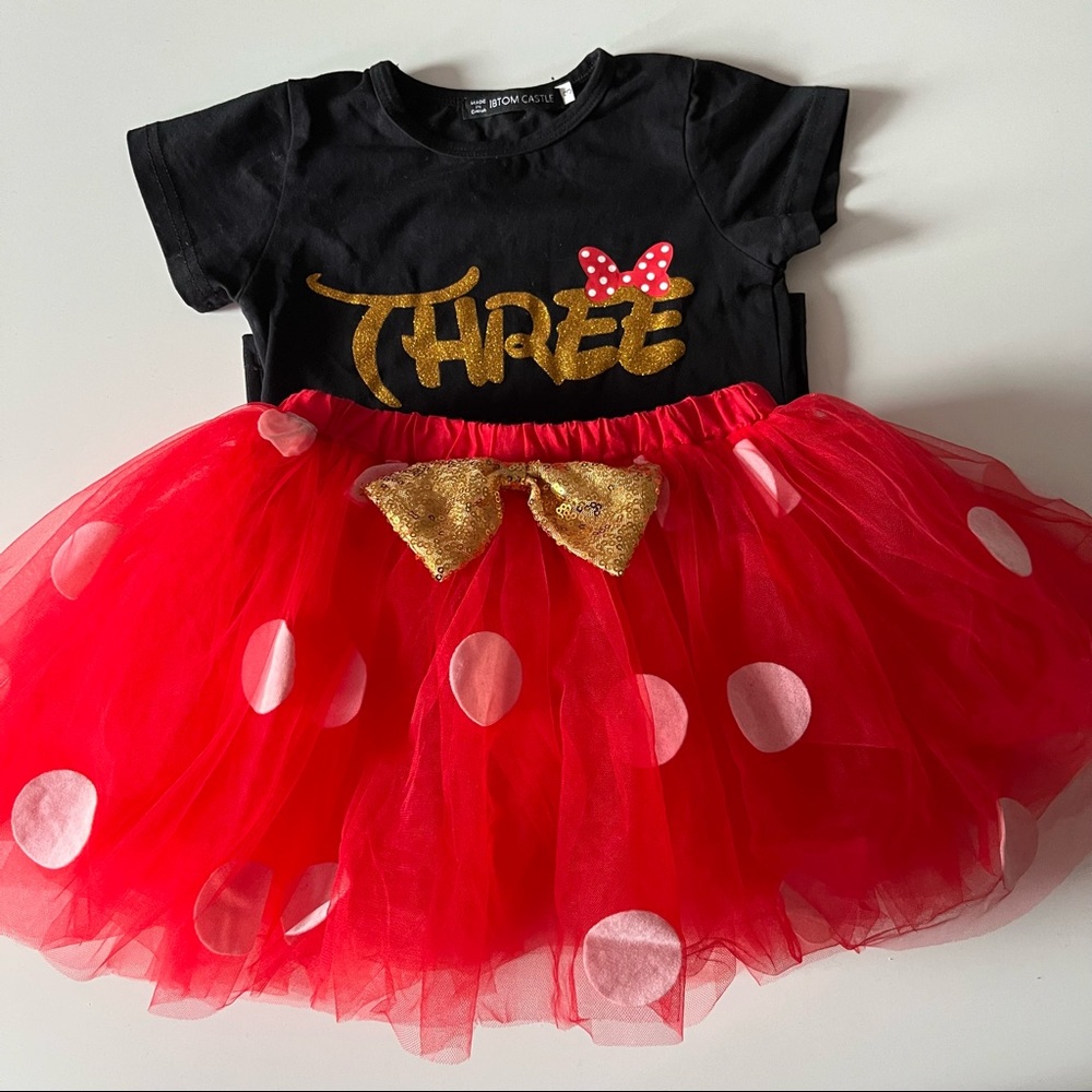 Fashion Toddler Girl two Piece Birthday Set